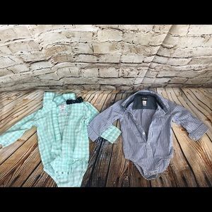 Two 18 month long sleeved onesie